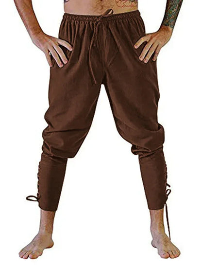 Modern Comfort - Men's Ankle Strap Cuffed Trousers - Shello's Creative Boutique