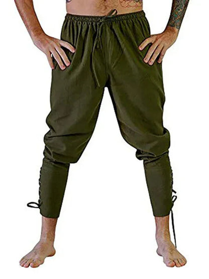 Modern Comfort - Men's Ankle Strap Cuffed Trousers - Shello's Creative Boutique