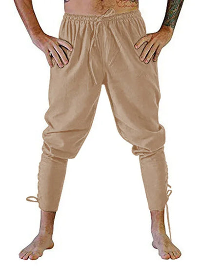 Modern Comfort - Men's Ankle Strap Cuffed Trousers - Shello's Creative Boutique