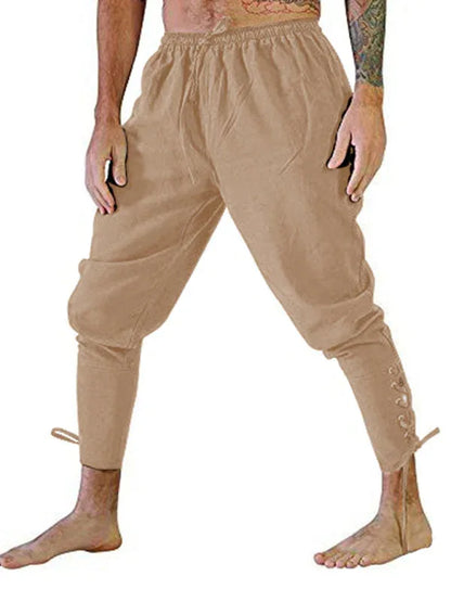 Modern Comfort - Men's Ankle Strap Cuffed Trousers - Shello's Creative Boutique