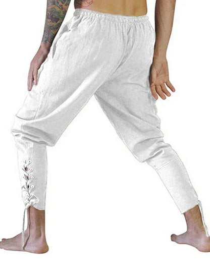 Modern Comfort - Men's Ankle Strap Cuffed Trousers - Shello's Creative Boutique
