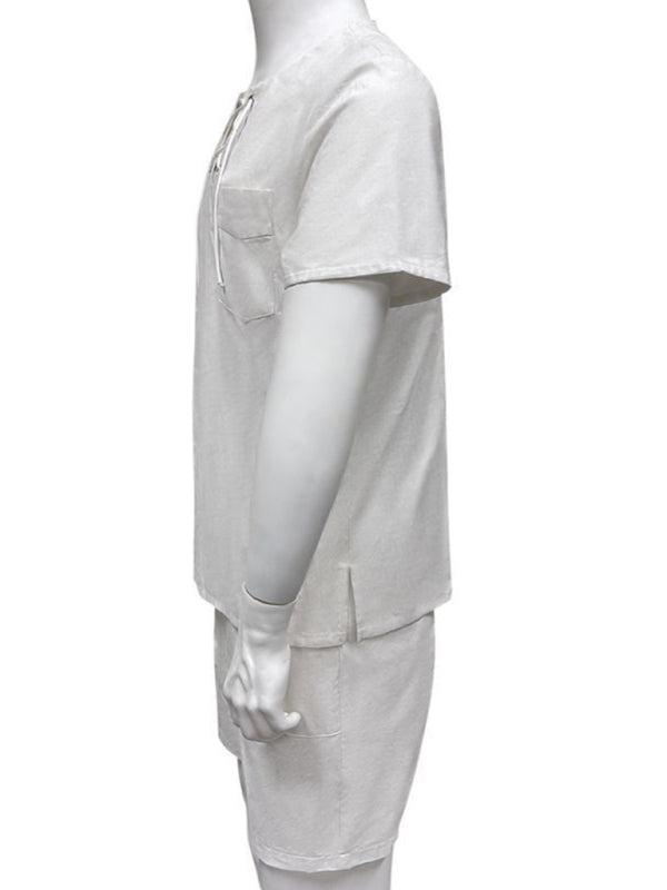 Men's new casual beach short-sleeved/long-sleeved tops Shello's Creative Boutique