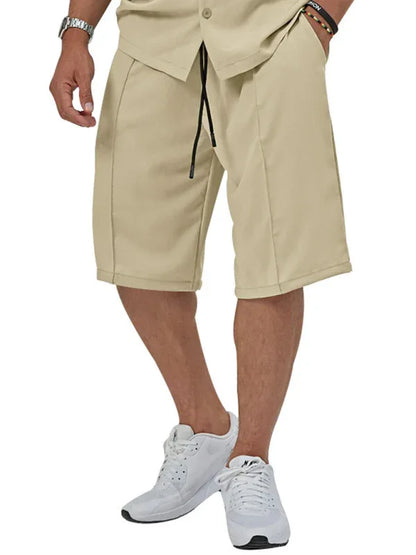 Effortless Style - New Men's Lapel Casual Two-Piece Set - Shello's Creative Boutique