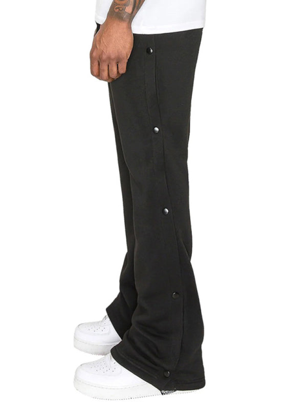 New men's high street multi-line hip-hop breasted sports cashew flower wide-leg casual trousers Shello's Creative Boutique