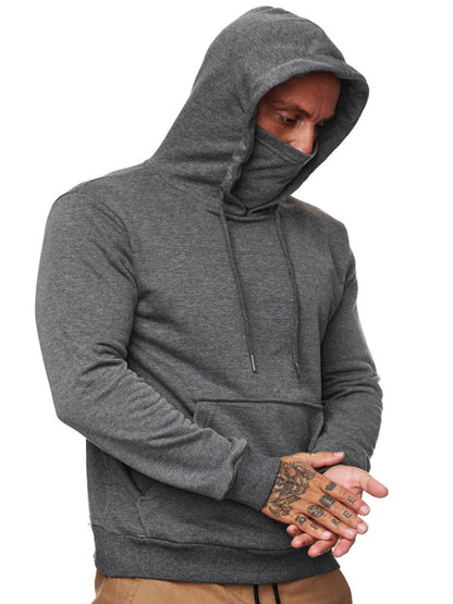 Sweatshirt Hooded Long Sleeve T-Shirt Men's Sweatshirt Mask Shello's Creative Boutique