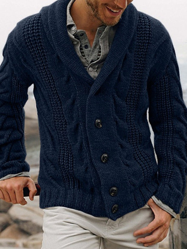 New men's cardigan sweater base sweater large size sweater jacket Shello's Creative Boutique