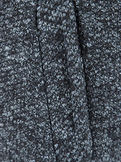 Men's casual knitted hooded zipper jacket - Shello's Creative Boutique