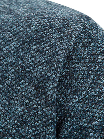 Men's casual stand collar knitted jacket - Shello's Creative Boutique