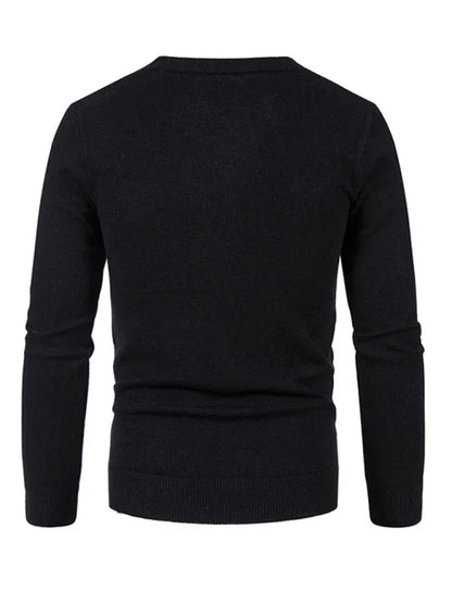 Effortless Versatility - Men's Casual V-Neck Sweater Cardigan - Shello's Creative Boutique