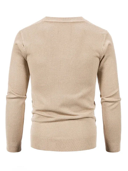Effortless Versatility - Men's Casual V-Neck Sweater Cardigan - Shello's Creative Boutique