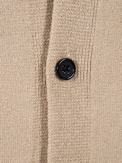 Effortless Versatility - Men's Casual V-Neck Sweater Cardigan - Shello's Creative Boutique