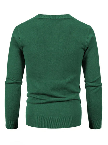 Effortless Versatility - Men's Casual V-Neck Sweater Cardigan - Shello's Creative Boutique