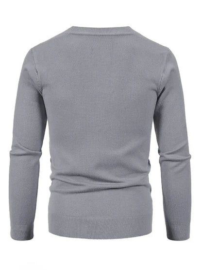 Effortless Versatility - Men's Casual V-Neck Sweater Cardigan - Shello's Creative Boutique