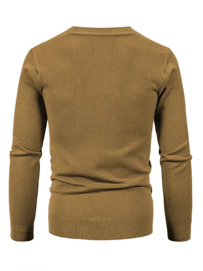 Effortless Versatility - Men's Casual V-Neck Sweater Cardigan - Shello's Creative Boutique