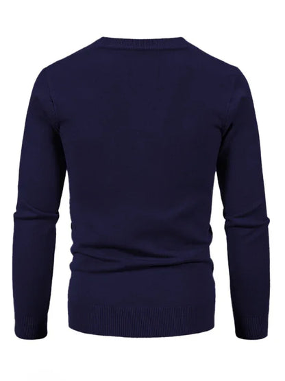Effortless Versatility - Men's Casual V-Neck Sweater Cardigan - Shello's Creative Boutique