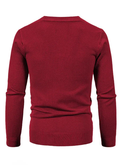 Effortless Versatility - Men's Casual V-Neck Sweater Cardigan - Shello's Creative Boutique