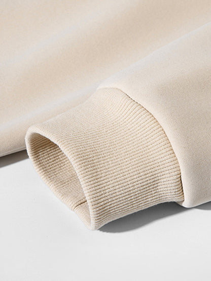 Men's new solid color round neck long sleeve sweatshirt Shello's Creative Boutique