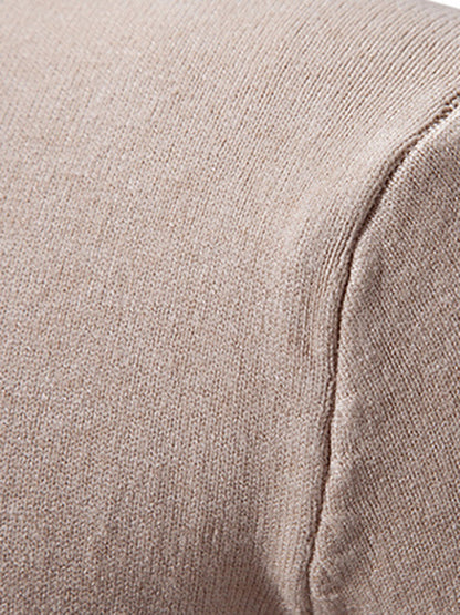 Men's casual solid color sweater half zipper pullover stand collar sweater Shello's Creative Boutique