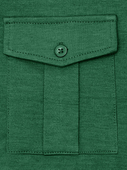 Men's Lapel Polo Solid Color Long Sleeve Polo Shirt Shello Creative Boutique