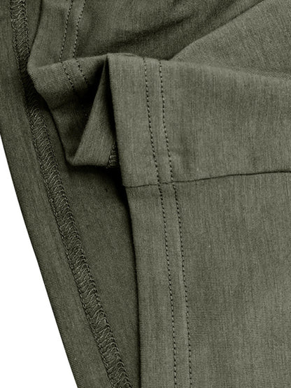 Men's Lapel Polo Solid Color Long Sleeve Polo Shirt Shello Creative Boutique