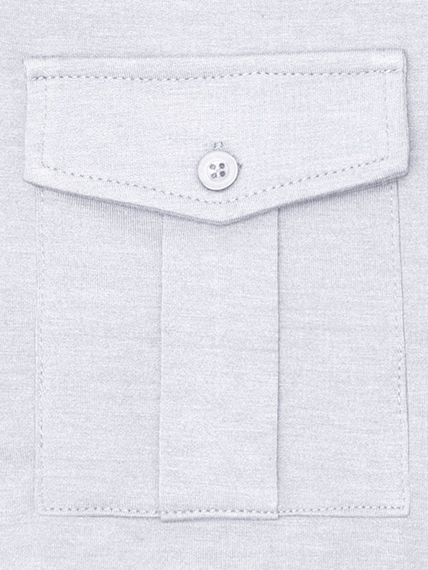 Men's Lapel Polo Solid Color Long Sleeve Polo Shirt Shello Creative Boutique