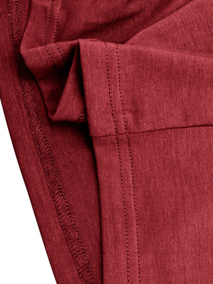 Men's Lapel Polo Solid Color Long Sleeve Polo Shirt Shello Creative Boutique