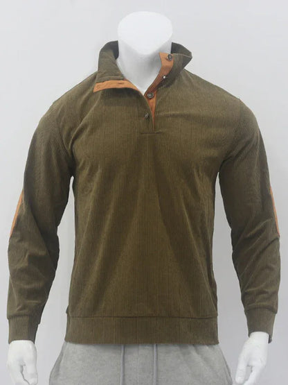 Men's Casual Outdoor Jacket Casual Stand Collar Long Sleeve Sweatshirt - Shello's Creative Boutique
