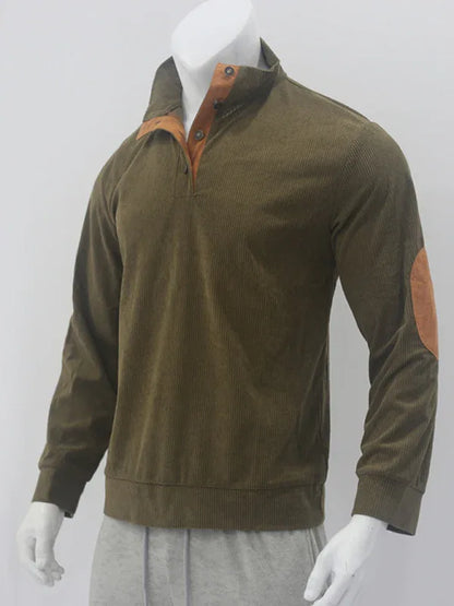Men's Casual Outdoor Jacket Casual Stand Collar Long Sleeve Sweatshirt - Shello's Creative Boutique