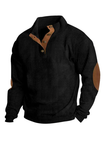 Men's Casual Outdoor Jacket Casual Stand Collar Long Sleeve Sweatshirt - Shello's Creative Boutique