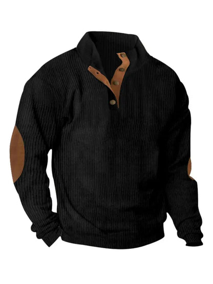 Men's Casual Outdoor Jacket Casual Stand Collar Long Sleeve Sweatshirt - Shello's Creative Boutique