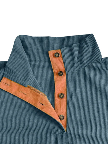 Men's Casual Outdoor Jacket Casual Stand Collar Long Sleeve Sweatshirt - Shello's Creative Boutique