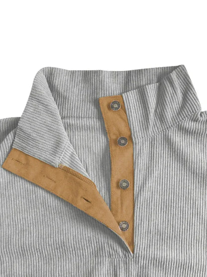 Men's Casual Outdoor Jacket Casual Stand Collar Long Sleeve Sweatshirt - Shello's Creative Boutique