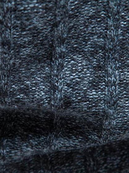 Men's stand collar zipper half cardigan sweater Shello's Creative Boutique