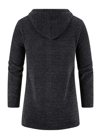 Men's casual zipper hooded cardigan - Shello's Creative Boutique