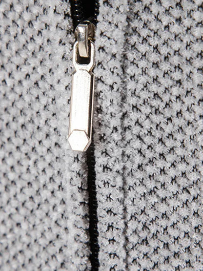 Men's casual zipper hooded cardigan - Shello's Creative Boutique