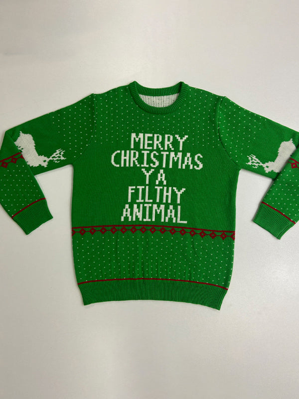 Men's knitted Christmas loose sweater Shello's Creative Boutique