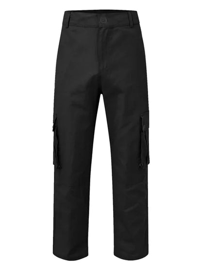 Men's multi-pocket loose casual straight cargo pants - Shello's Creative Boutique