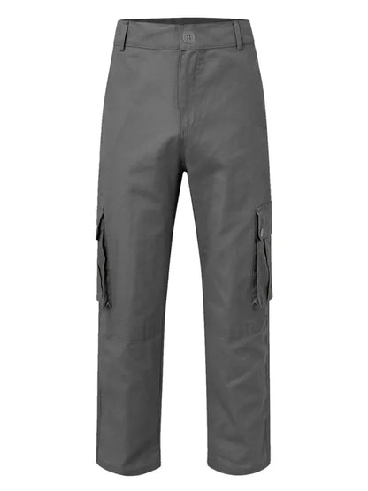 Men's multi-pocket loose casual straight cargo pants - Shello's Creative Boutique