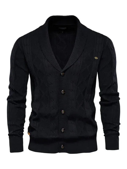 Men's Fashion Self Design Knit Cardigan - Shello's Creative Boutique