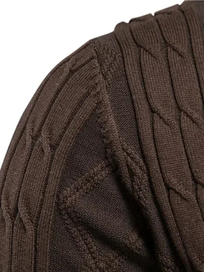 Men's Fashion Self Design Knit Cardigan - Shello's Creative Boutique