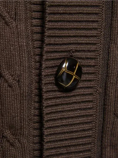 Men's Fashion Self Design Knit Cardigan - Shello's Creative Boutique