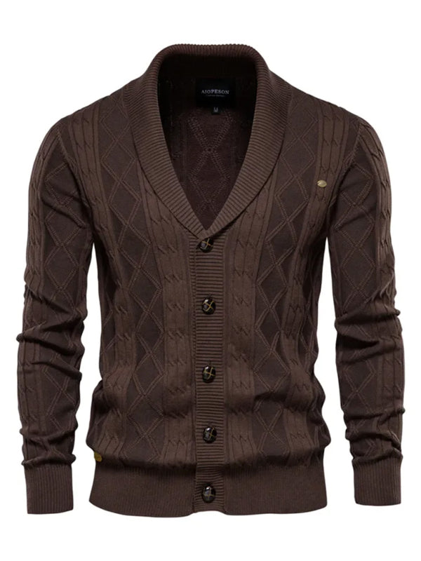 Men's Fashion Self Design Knit Cardigan Shello's Creative Boutique