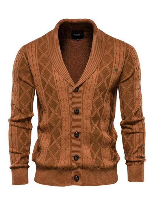 Men's Fashion Self Design Knit Cardigan Shello's Creative Boutique