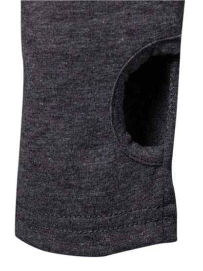 Eprolo Men's New Fitness Cycling Elastic Mask Skull Print Hooded Pullover Long-Sleeved T-Shirt - Shello's Creative Boutique