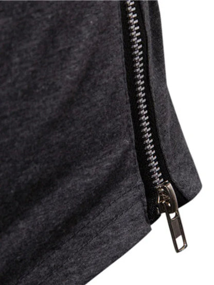 Eprolo Men's New Fitness Cycling Elastic Mask Skull Print Hooded Pullover Long-Sleeved T-Shirt - Shello's Creative Boutique