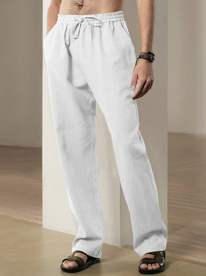 Men's Breathable Linen Loose Casual Sports Trousers - Shello's Creative Boutique
