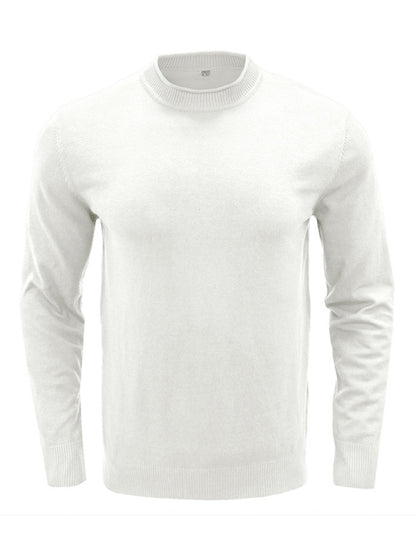 Men's new solid color long sleeve sweater Shello's Creative Boutique
