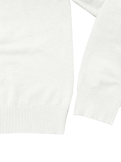 Men's new solid color long sleeve sweater Shello's Creative Boutique