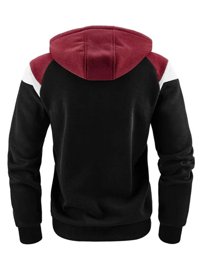 Men's Color Block Contrast Fashion Sweatshirt Casual Sports Top - Shello's Creative Boutique