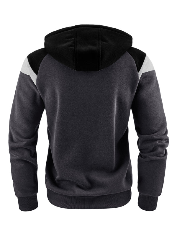 Men's Color Block Contrast Fashion Sweatshirt Casual Sports Top Shello Creative Boutique